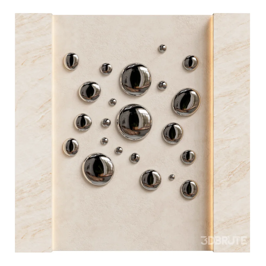 Chrome Bubble Wall Decor 14 Image 1