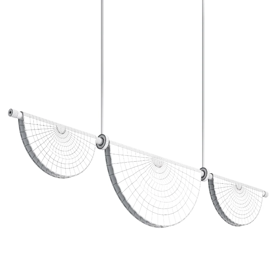 Folded Chive Candlestick Pendant Lamp Image 2