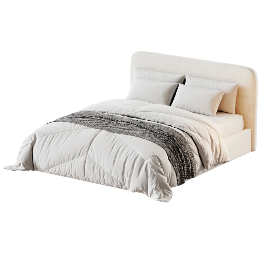 Elaria Upholstered Platform Bed Image 3