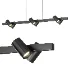 Lindby Savoli Pendant Light 116 cm Black 6 Bulb - Thumbnail 1