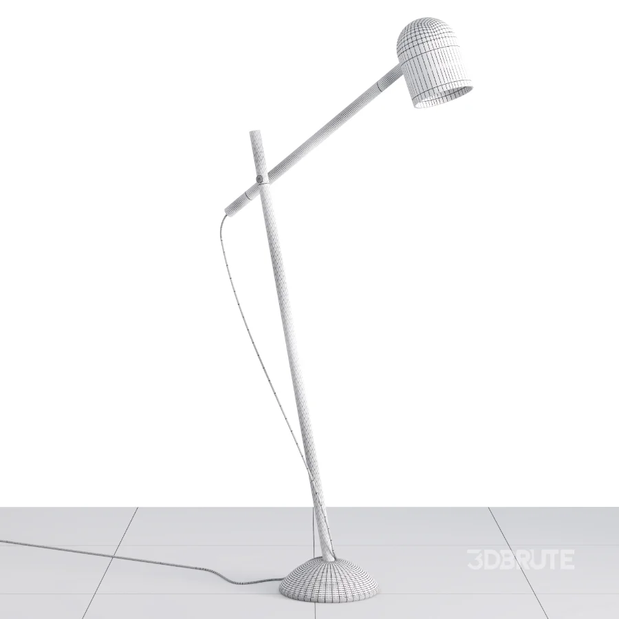 Led Steel Floor Lamp Image 4