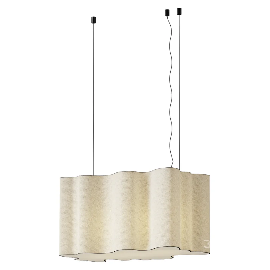 Cloud Form Fabric Pendant Lamp Image 3