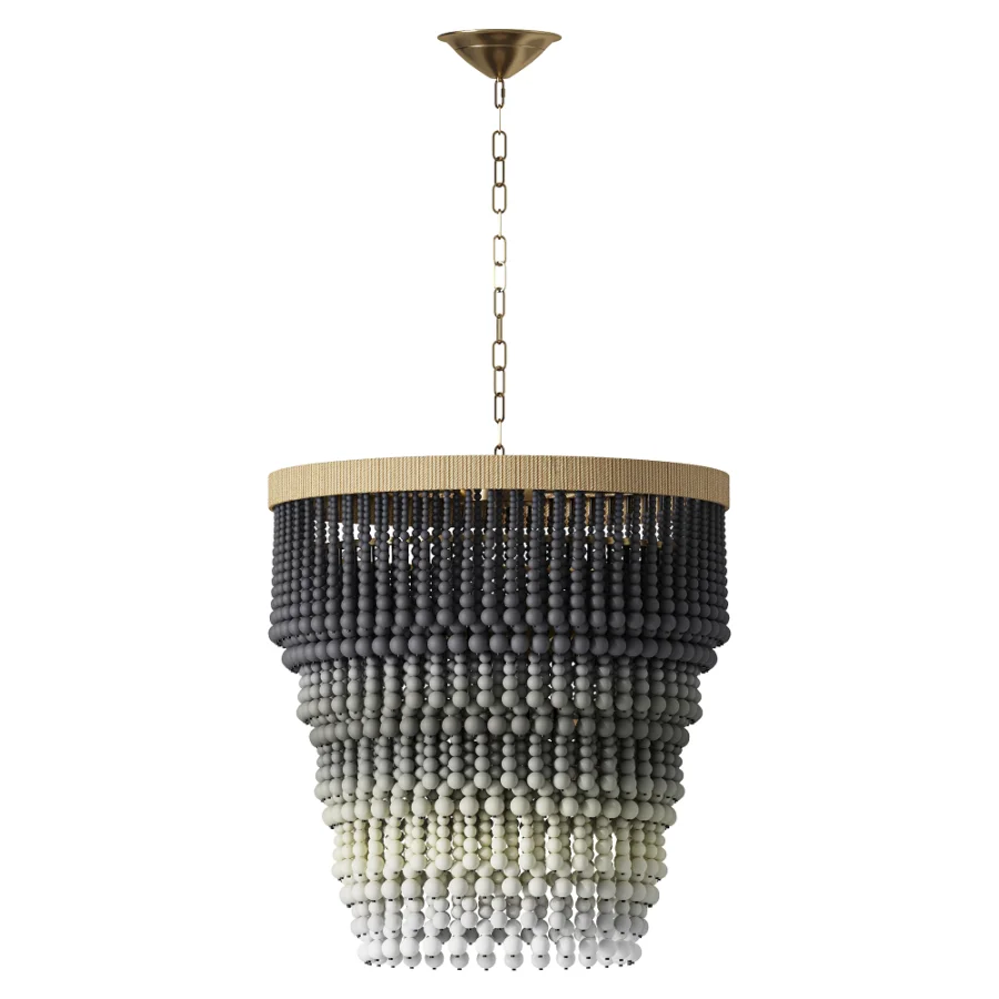 Palecek Solano Ombre Beaded Chandelier Image 3