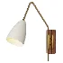 Elska Wall Lamp Walnut Brass Enamel - Thumbnail 2
