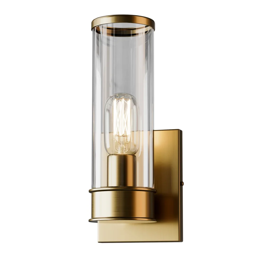 Simple Glass Cylinder Sconce 01 Image 3