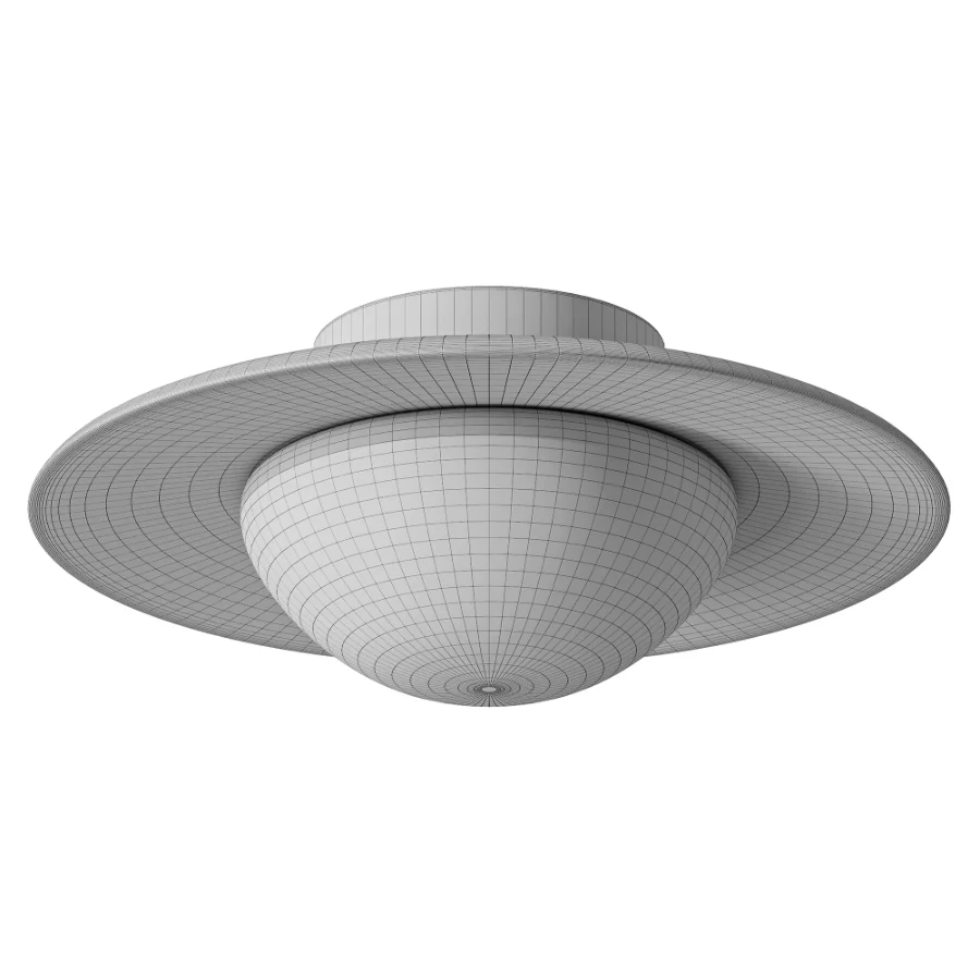 Roamandic Nordic Round Travertine Ceiling Light Image 3