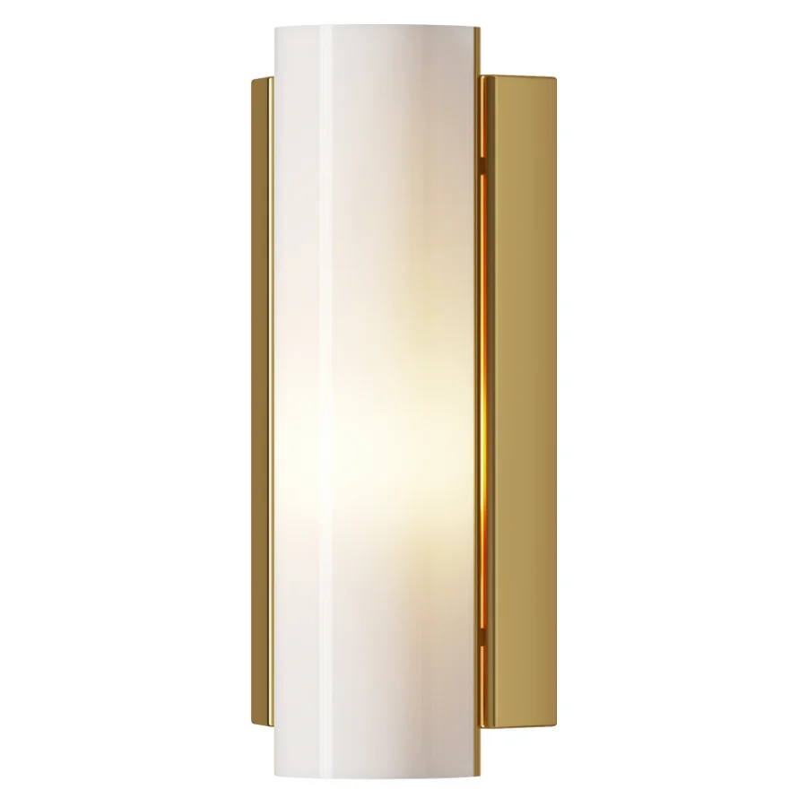 Swedish Brass Acrylic Wall Light Large Image 2