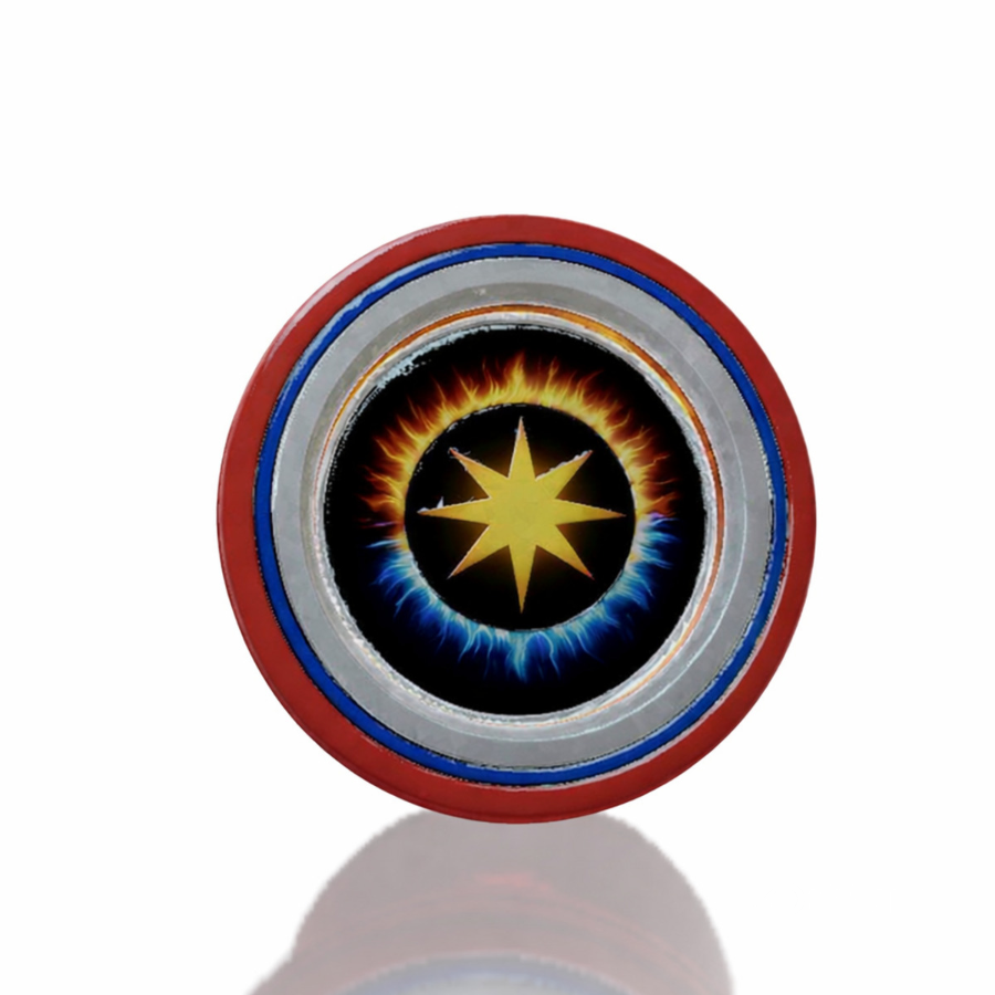 Futuristic Fire Core Yo-Yo – Metallic Red Energy Toy Image 2