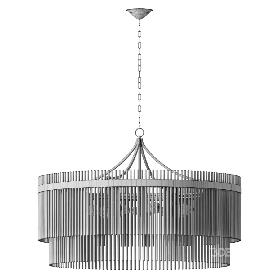 FareDecor Blaine 7 Light Glass Pendant Light Image 3