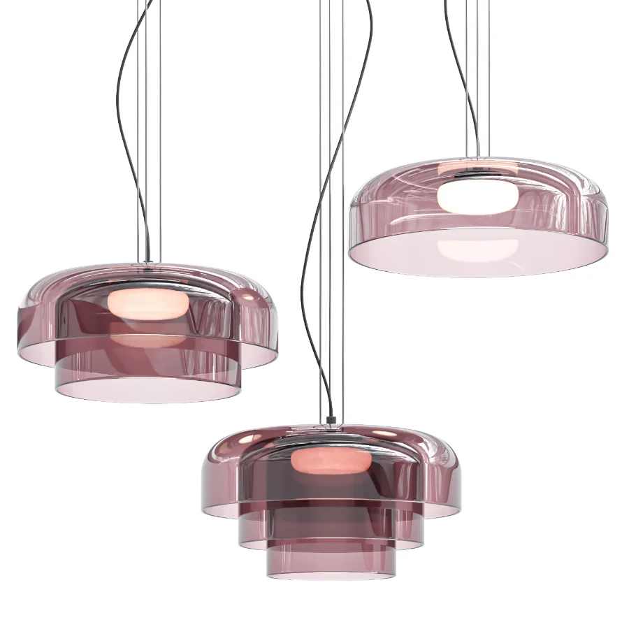 Nordic Designer Creative Medieval Glass Pendant Lights Image 3