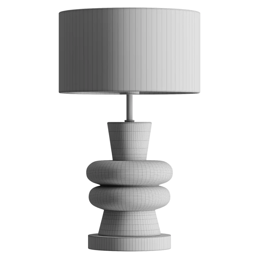Sculptural Black Table Lamp Image 3