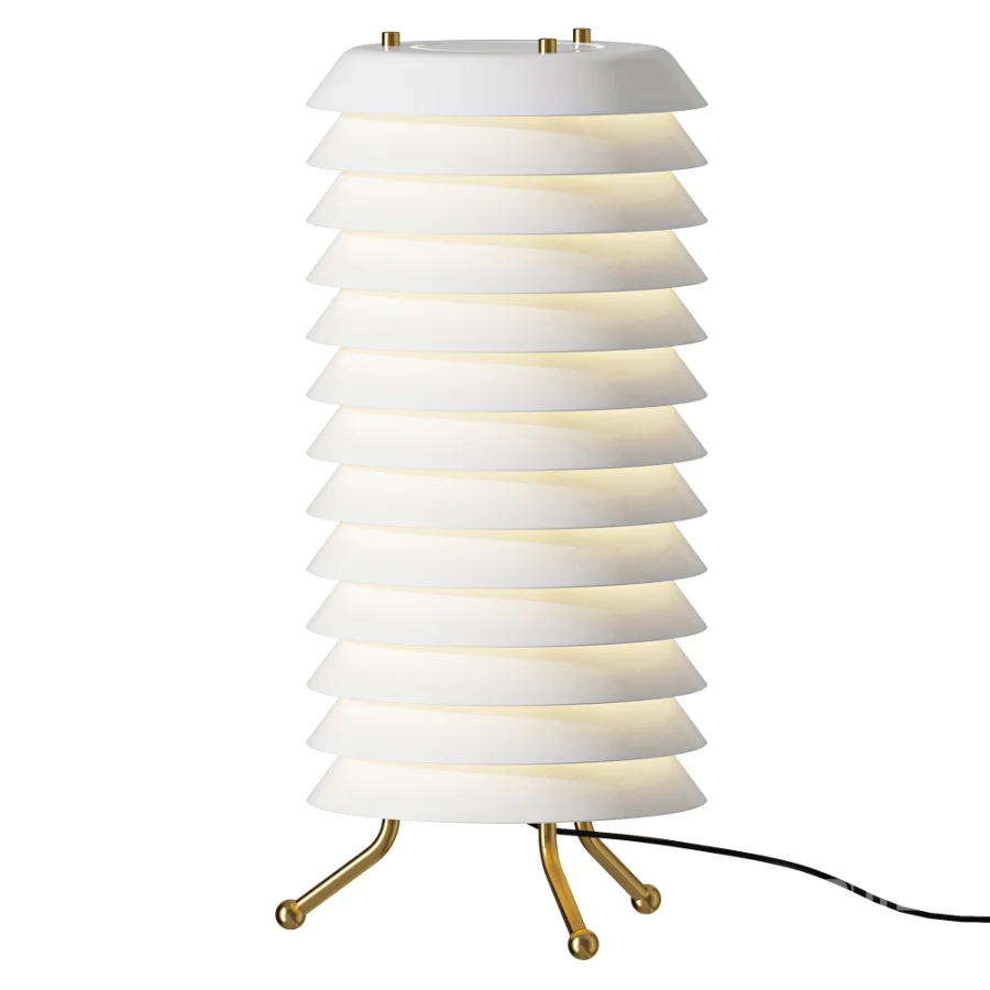 Santa Cole Maija Brass White Table Lamp Image 1