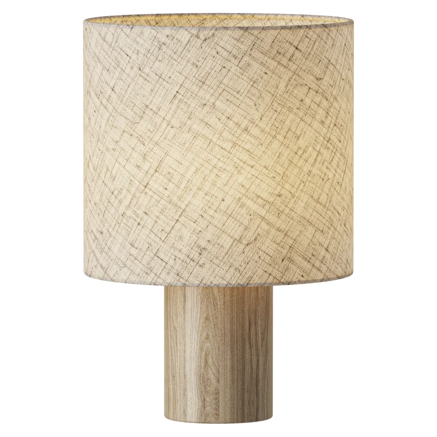 Linemora Simple Wooden Base Table Lamp Image 1