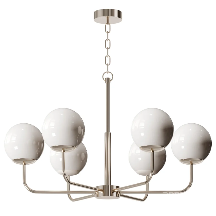 Alabaster Maytoni Erich Brass Chandelier Image 2