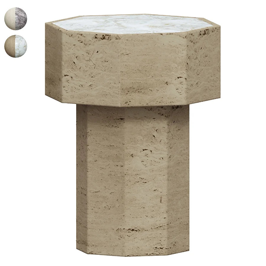 Red Onyx Gisele Side Table by Studio Gaia Paris Image 3