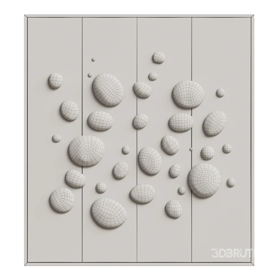 Chrome Bubble Wall Decor 06 Image 5