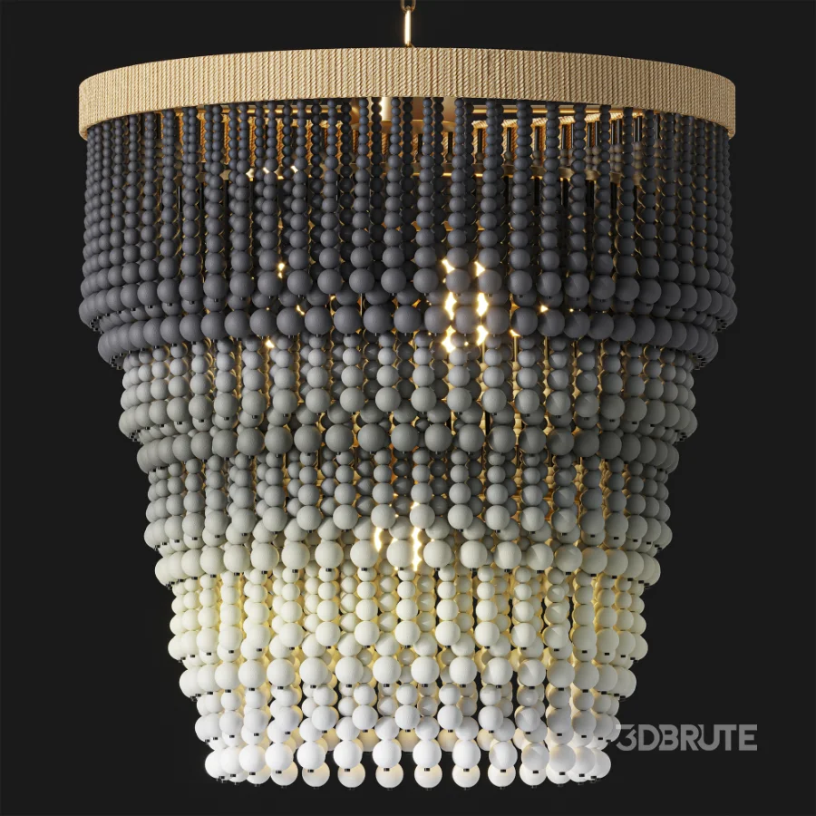 Palecek Solano Ombre Beaded Chandelier Image 1