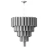 Empire Smokey Quartz Glass Chandelier - Thumbnail 3