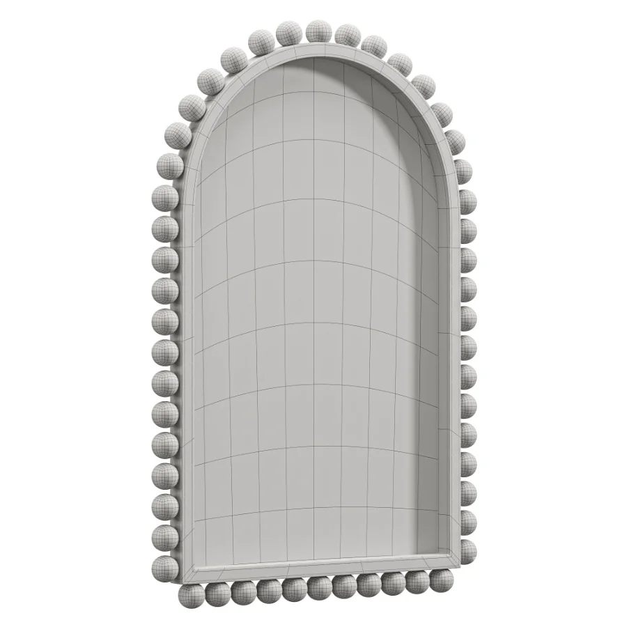 Waltham Solid Wood Arch Mirror Image 2
