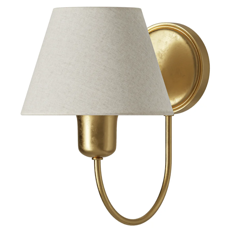 Pottery Barn Holmes Linen Shade Sconce Image 2