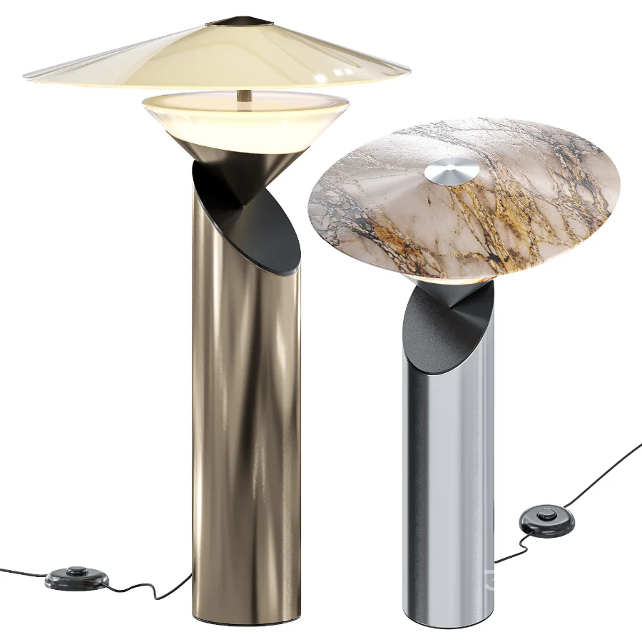 Bamboo Hat Table Lamp Image 2