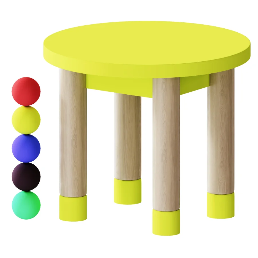 Childrens chair Plumpi White Wooden Image 4