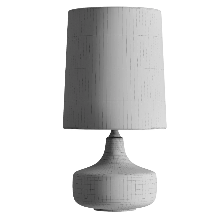Table Lamp with Fabric Lampshade Image 3