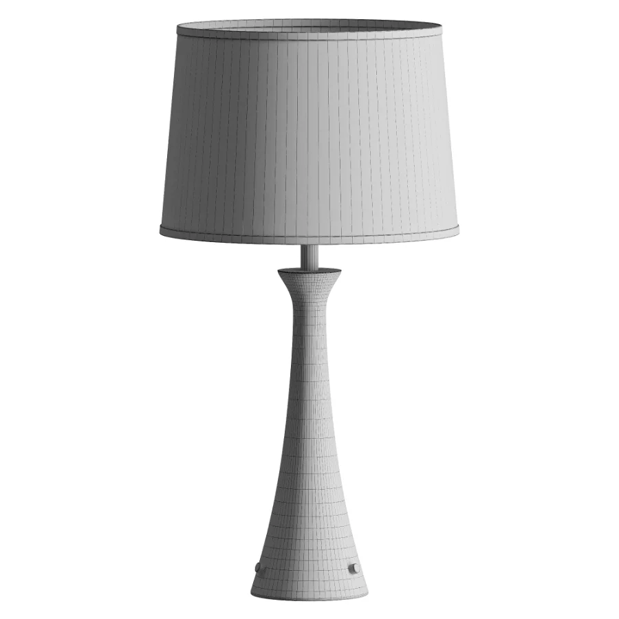 Black Finish Outlet USB Table Lamp Image 3