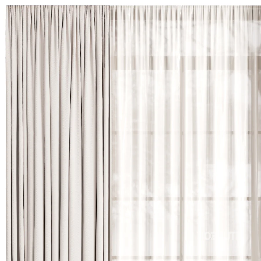 Silk and Cotton Curtain Set 107 Image 3