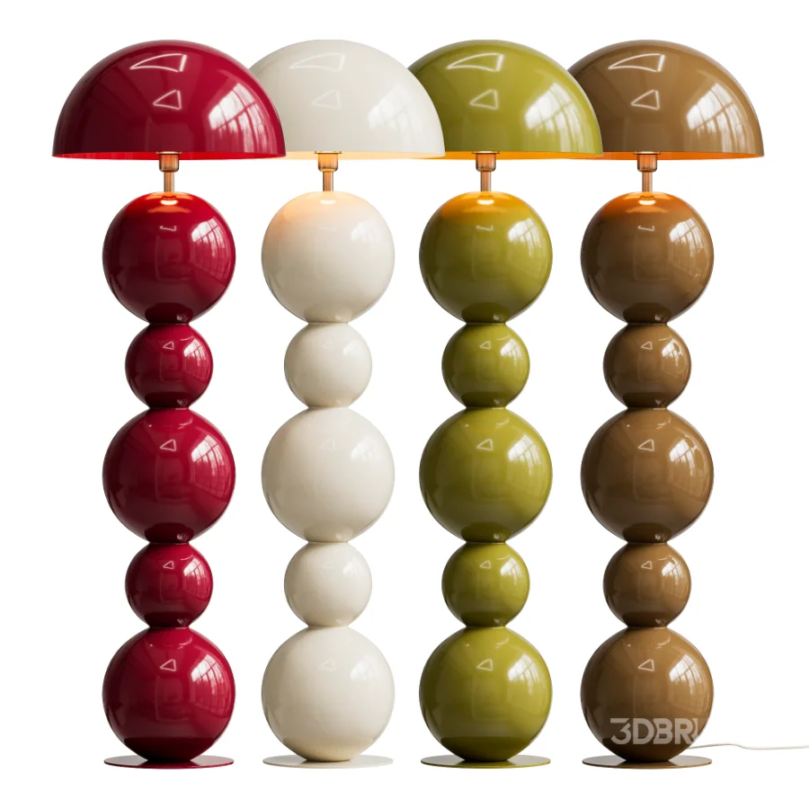 Bonbons Designer Floor Lamp Brown by Artefactoru Image 2