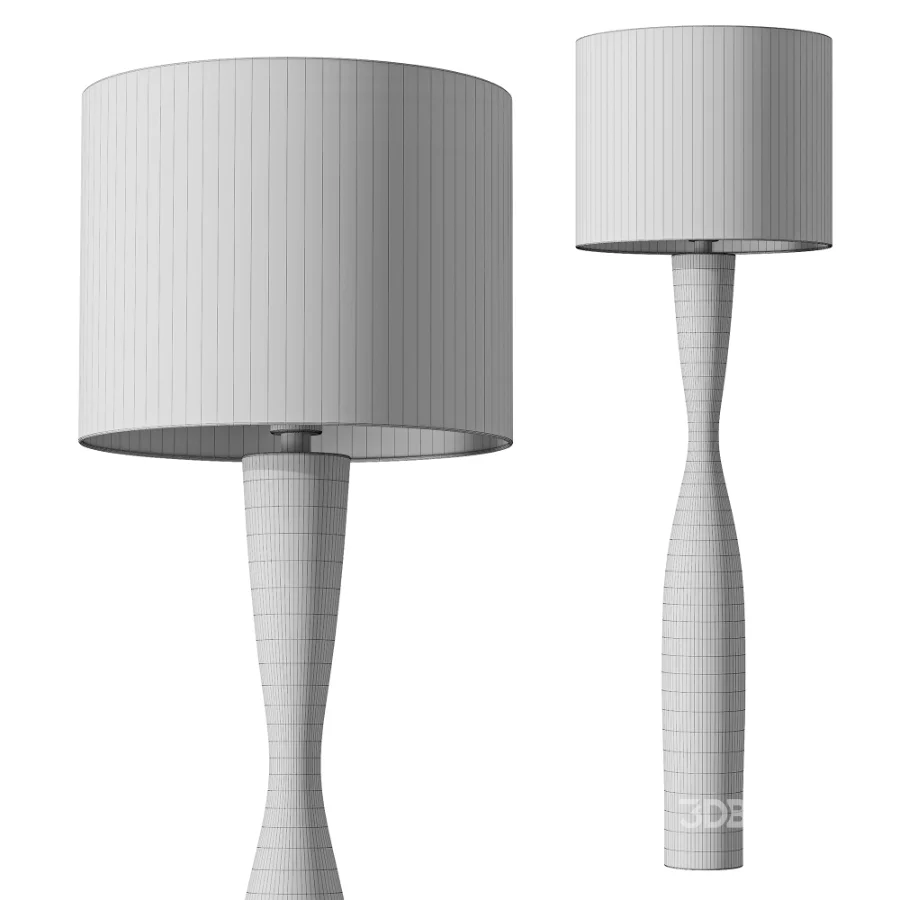 Callum Floor Lamp Base Black Image 3