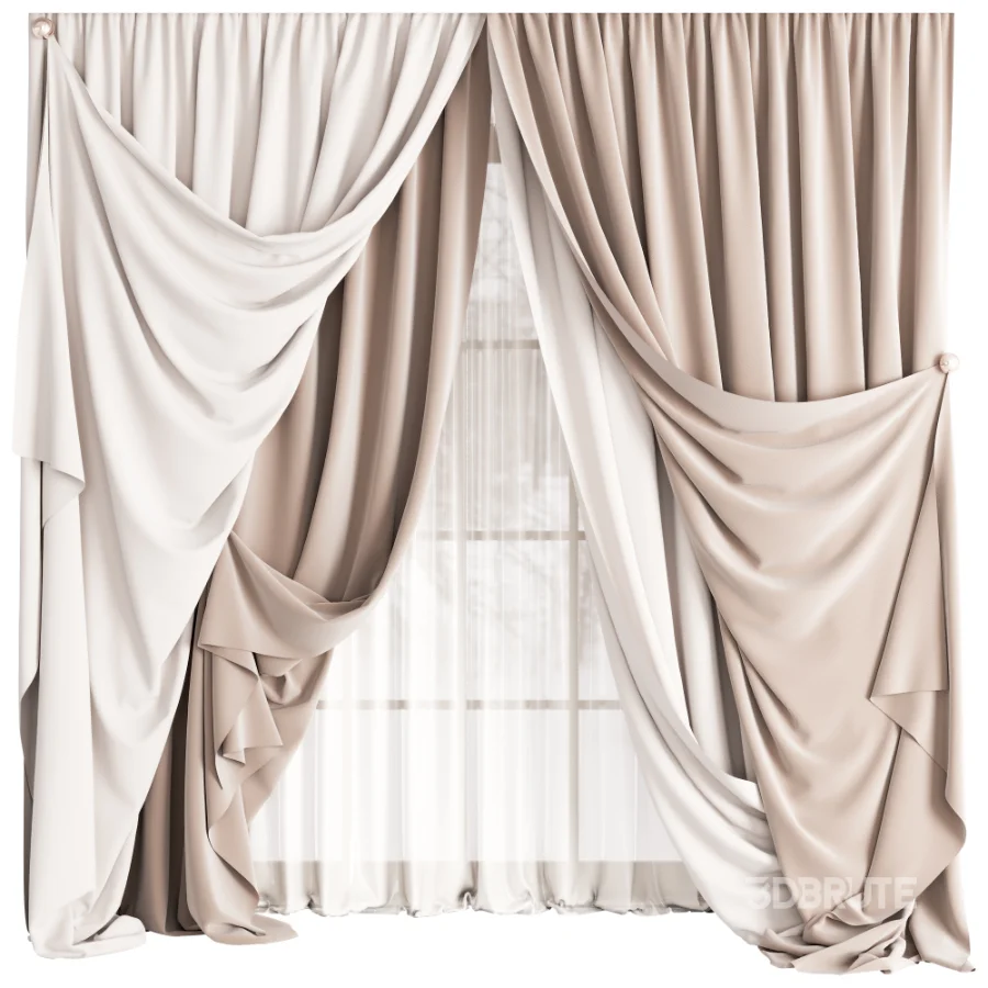 Silk and Cotton Curtain St 111 Image 1