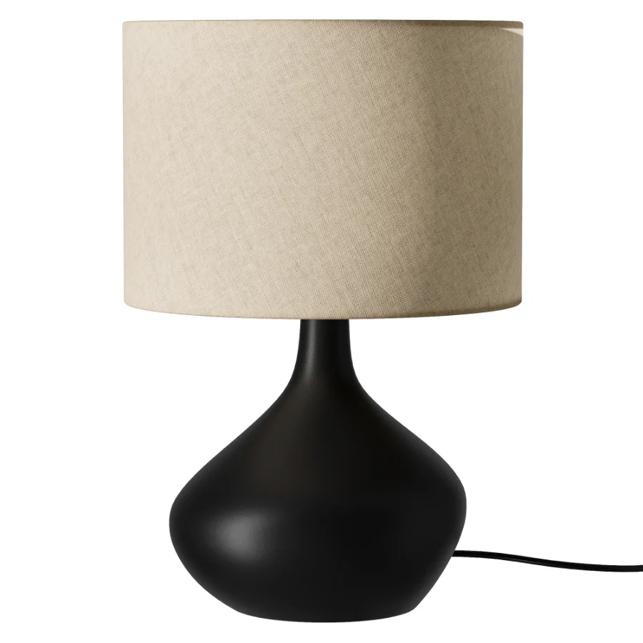 Upor Modern Minimalist Resin Fabric Table Lamp Image 2