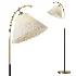 Birch Lane Arlean Brass Black Floor Task Lamp - Thumbnail 1