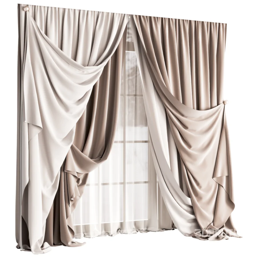 Silk and Cotton Curtain St 111 Image 2