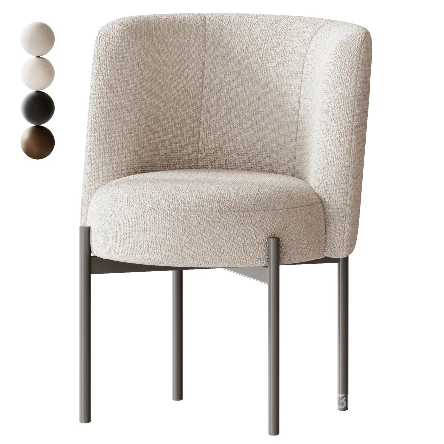 Curved Dining Chair Image 4