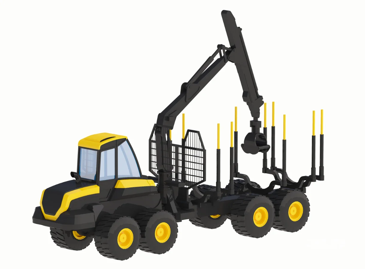 Harvester Forestry Ponsse Buffalo Simplified Image 1