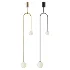 Modern White Globe Glass Metal Pendant Lamp - Thumbnail 1