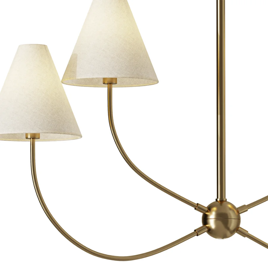 Yara 4 Light Linear Chandelier Image 3