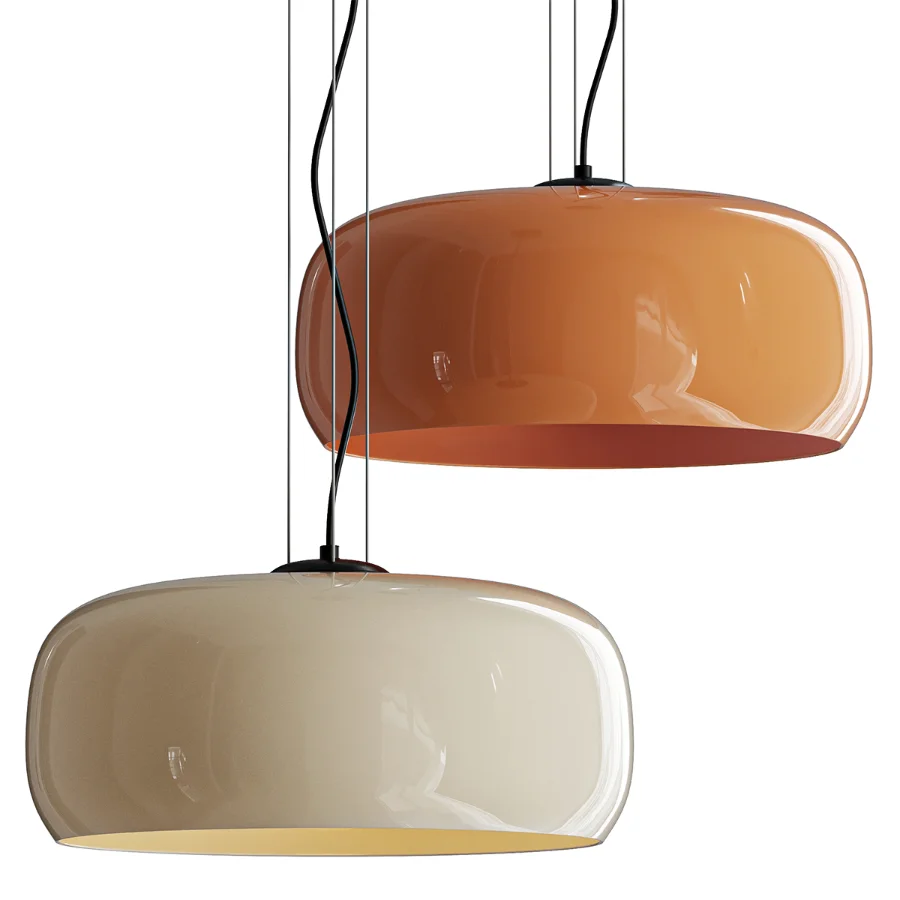 Lunorae Rounded Glass Pendant Lamp