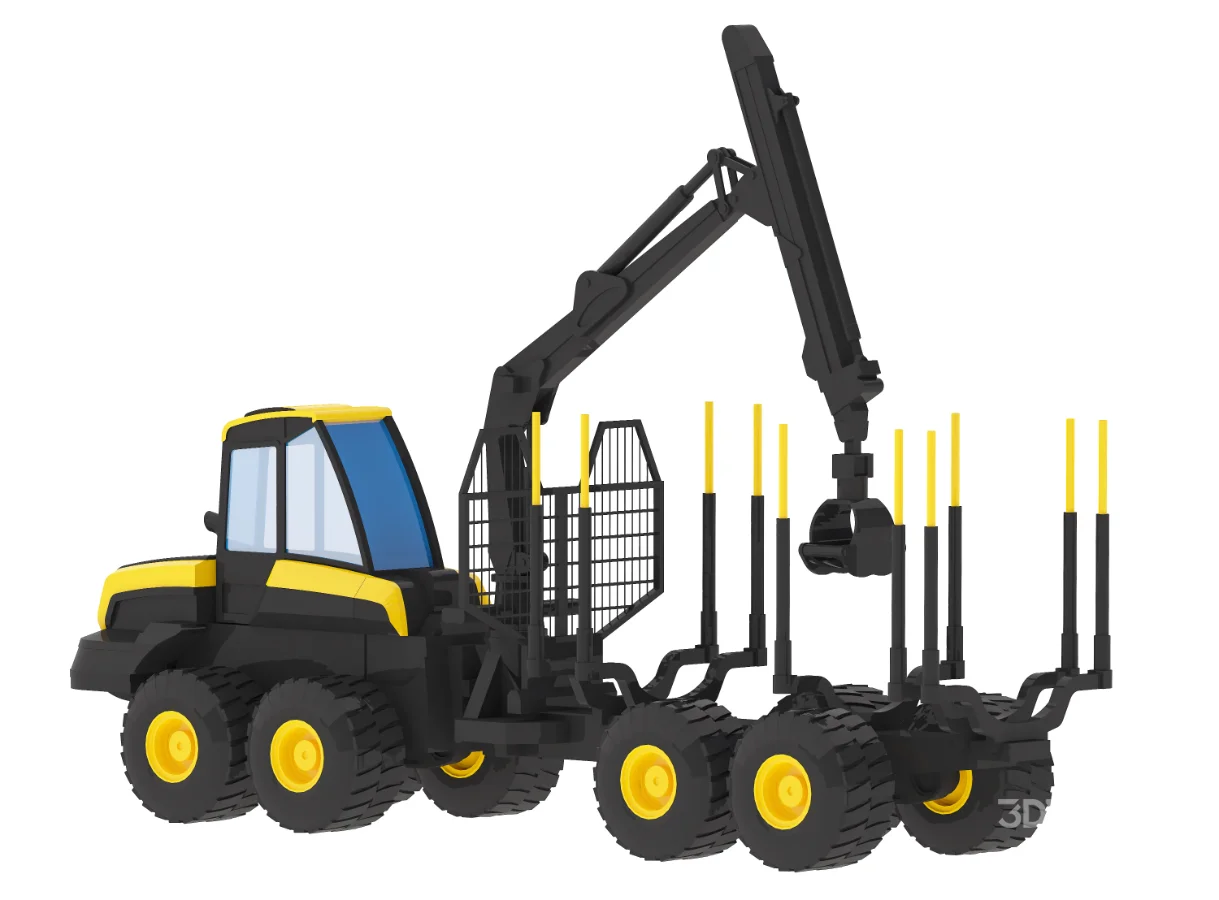 Harvester Forestry Ponsse Buffalo Simplified Image 4