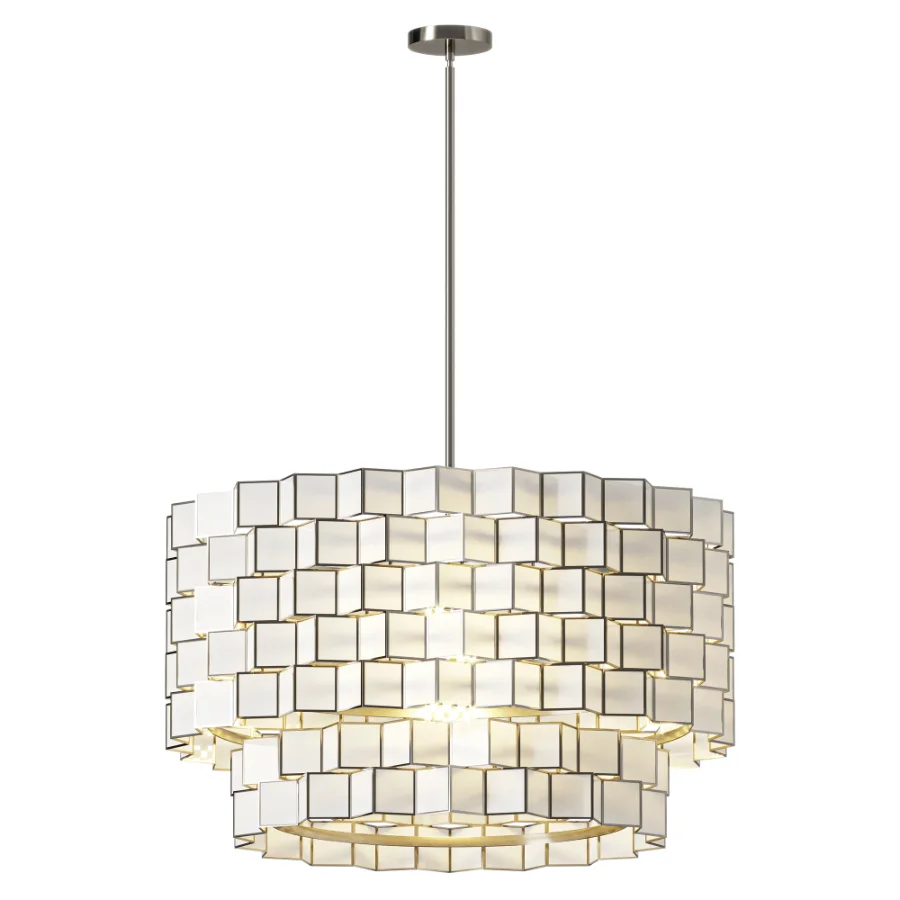 Capiz Zigzag Chandelier Image 2