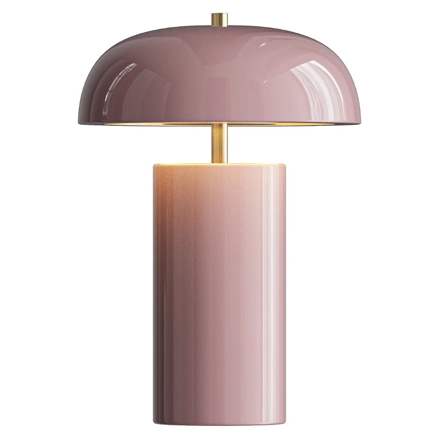 Green Metallic Dome Table Lamp Image 3