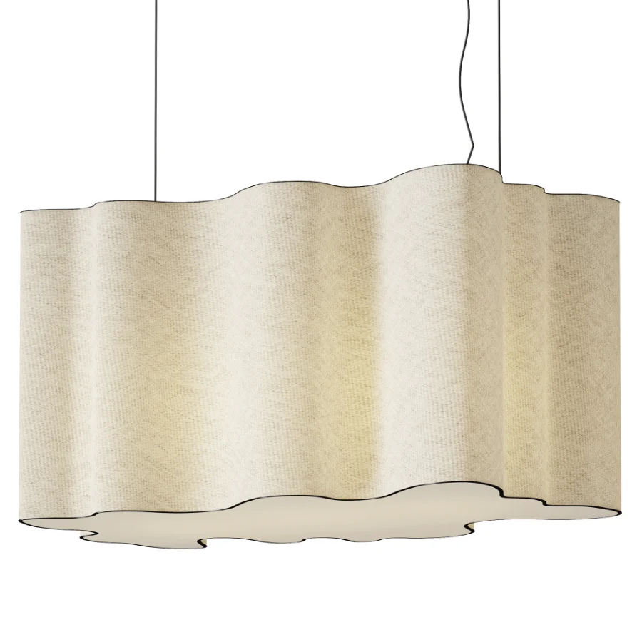Cloud Form Fabric Pendant Lamp Image 2