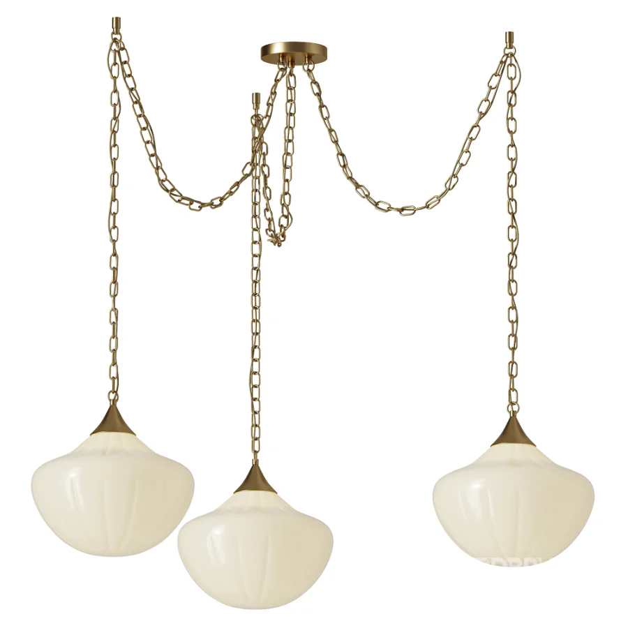 Reva 3 Light Swag Chandelier Image 1
