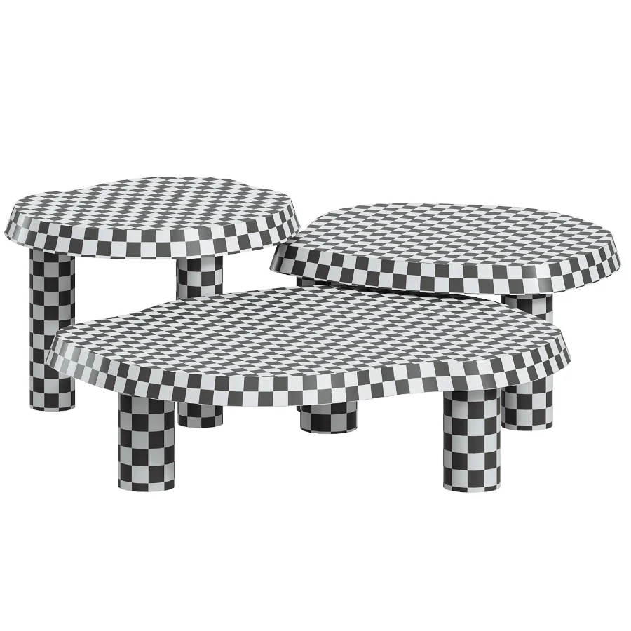 Travertine Nesting Coffee Table Set Image 4