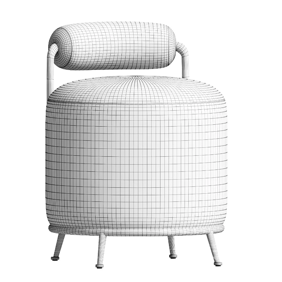 Gwendolyn Accent Stool Amber Lewis Four Hands Image 1