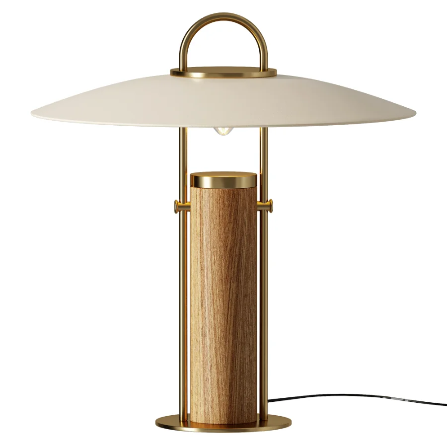 Mataga Modern Minimalist Glass Metal Touch Table Lamp Image 1