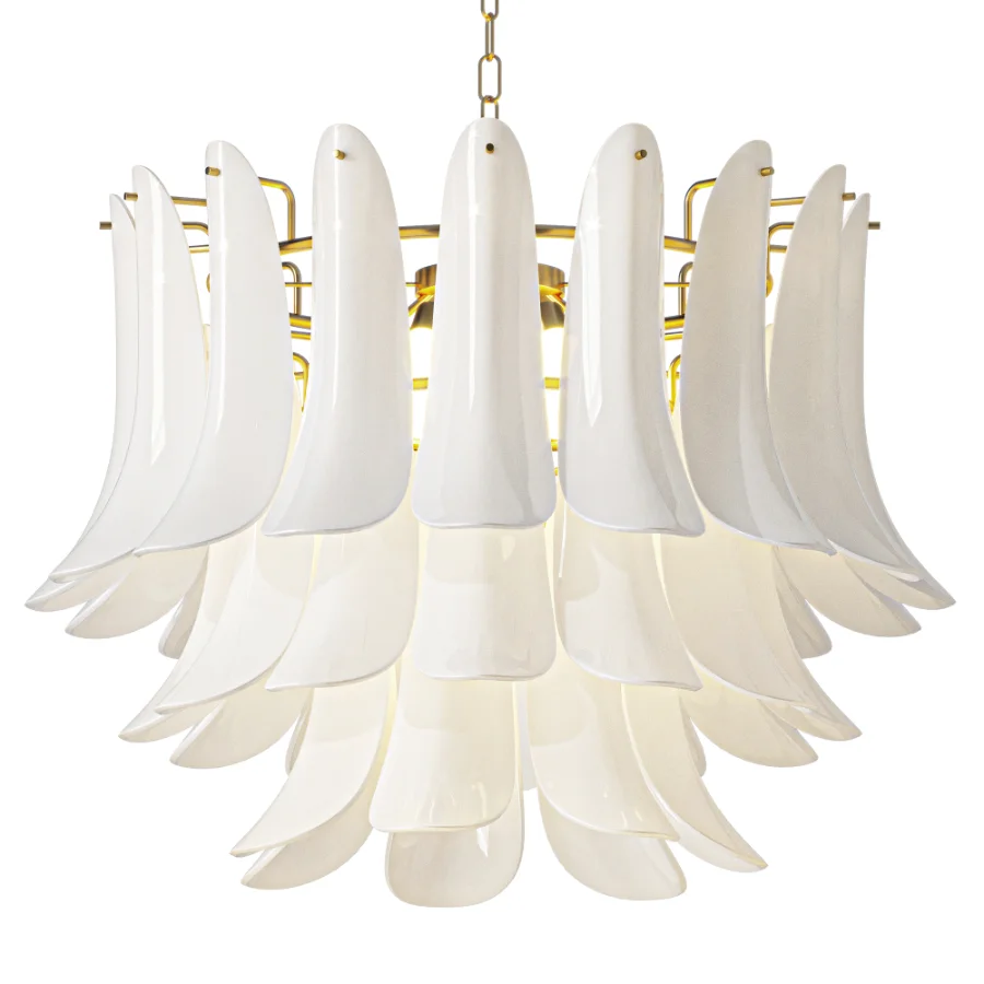 Next Messina White Chandelier Ceiling Light Image 1