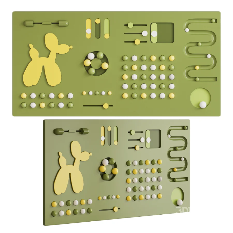 Play panel for a childrens room Image 1